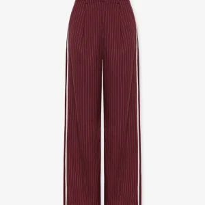 TAPE PINSTRIPE PANTALON BURGUNDY