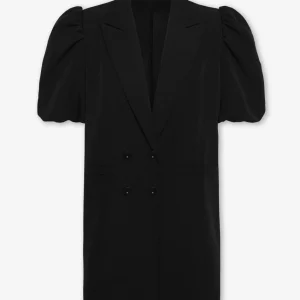 LIZZY PUFF SLEEVE BLAZER DRESS ZWART