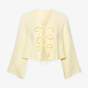 TARA MOUSSELINE TOP BOTERGEEL