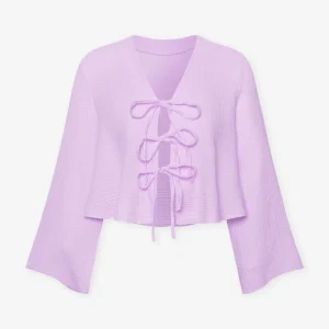 TARA MOUSSELINE TOP LILA